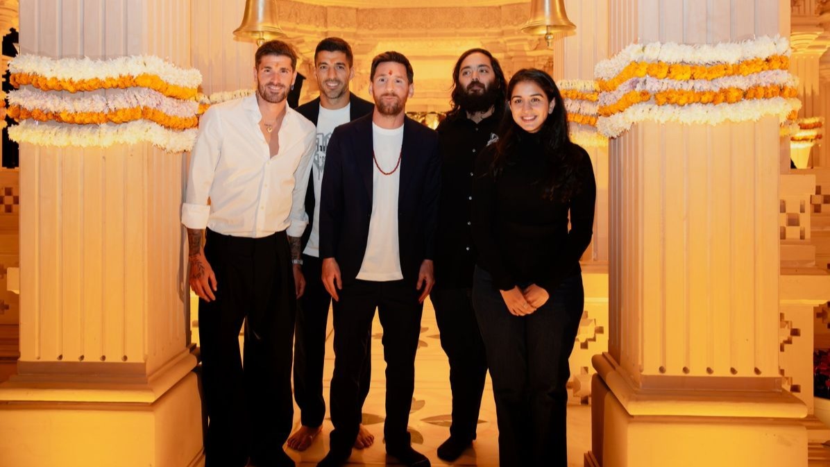 Radhika Merchant, Anant Ambani Make a Stylish Statement in All-Black While Hosting Lionel Messi