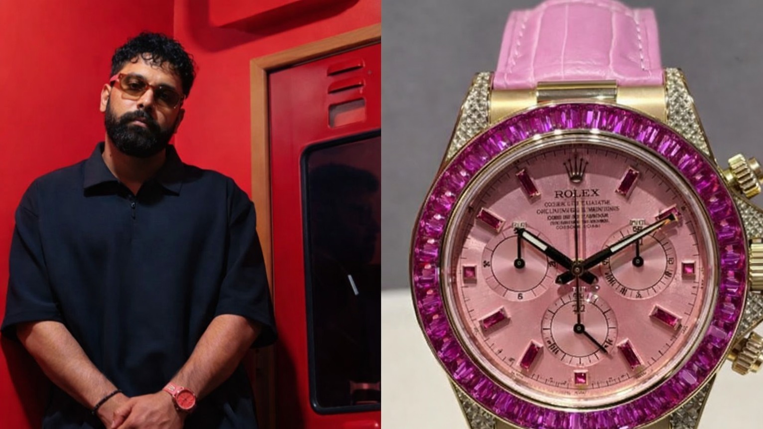 Badshah Shows Off Ultra-Rare Pink Sapphire Rolex Valued at Rs 9 Crore