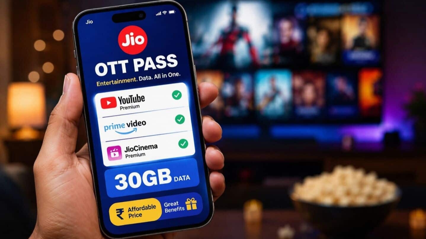 Jio Introduces ₹200 OTT Pass With 15 Streaming Platforms and Live TV